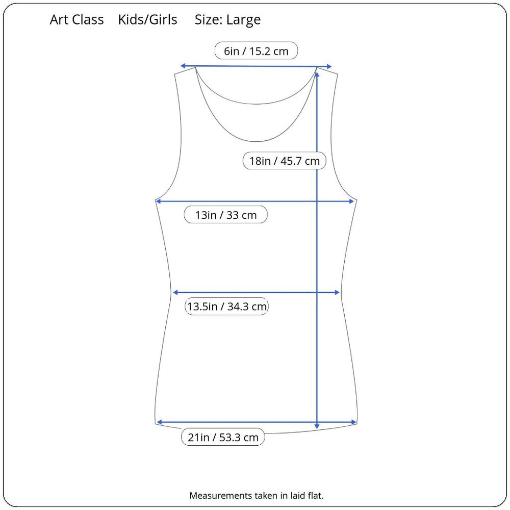 Art Class Little Girls Blue Ruffle Smocked Tank Top Peplum Hem Large (10-12) - Picture 3 of 8